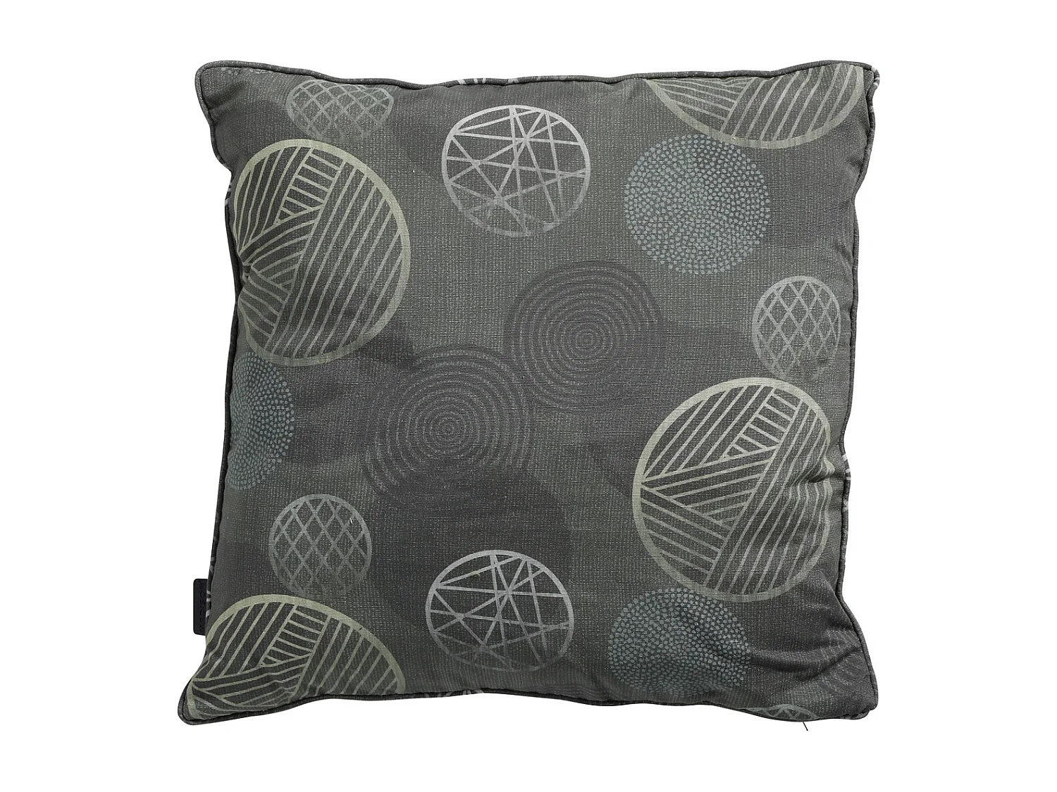 Coussin décoratif Cercle vert - Env. 50x50 cm - Lot de 4