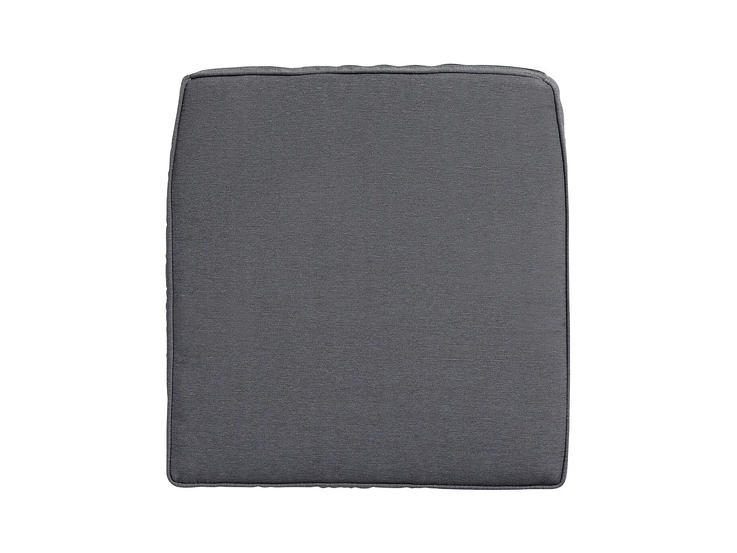 Coussin d'assise en osier Panama gris - Environ 48 x 48 cm - Lot de 4