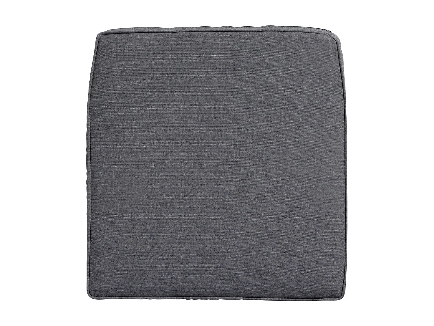 Coussin d'assise en osier Panama gris - Environ 48 x 48 cm - Lot de 4