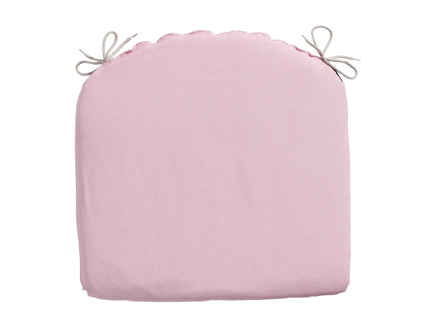 Coussin d'assise Panama rose tendre - Env. 46x48 cm - Lot de 4