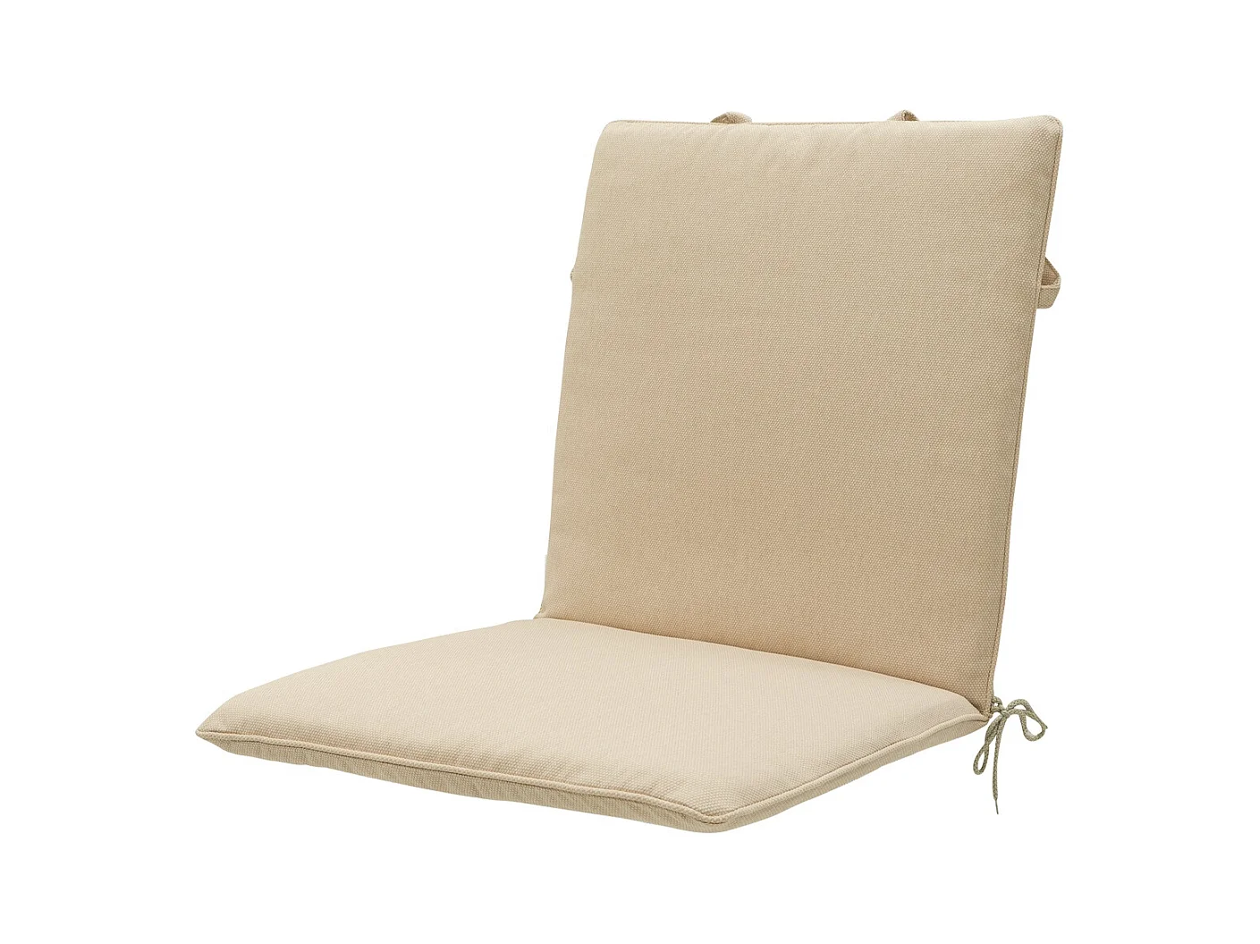 Coussin de chaise empilable en toile beige éco+ - Dimensions approximatives : 97 x 49 cm - Lot de 4