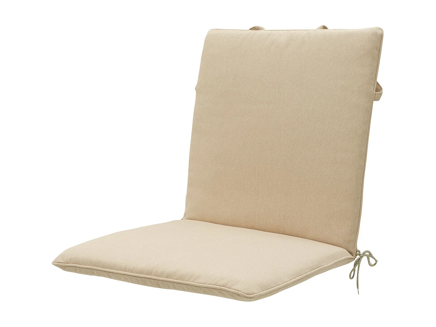 Coussin de chaise empilable en toile beige éco+ - Dimensions approximatives : 97 x 49 cm - Lot de 4