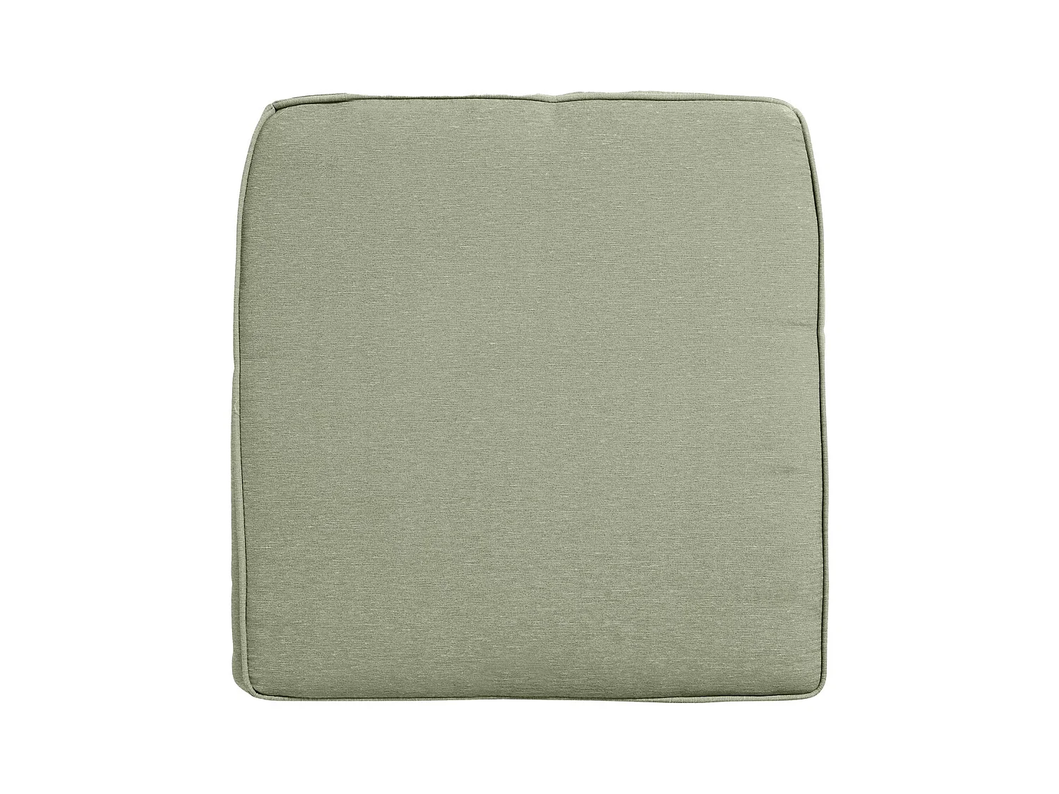 Coussin d'assise en osier Panama sauge - Environ 48 x 48 cm - Lot de 4