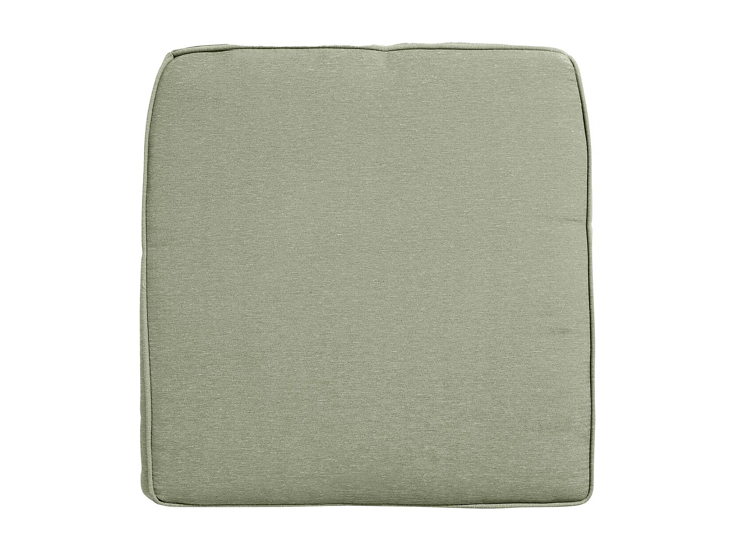 Coussin d'assise en osier Panama sauge - Environ 48 x 48 cm - Lot de 4