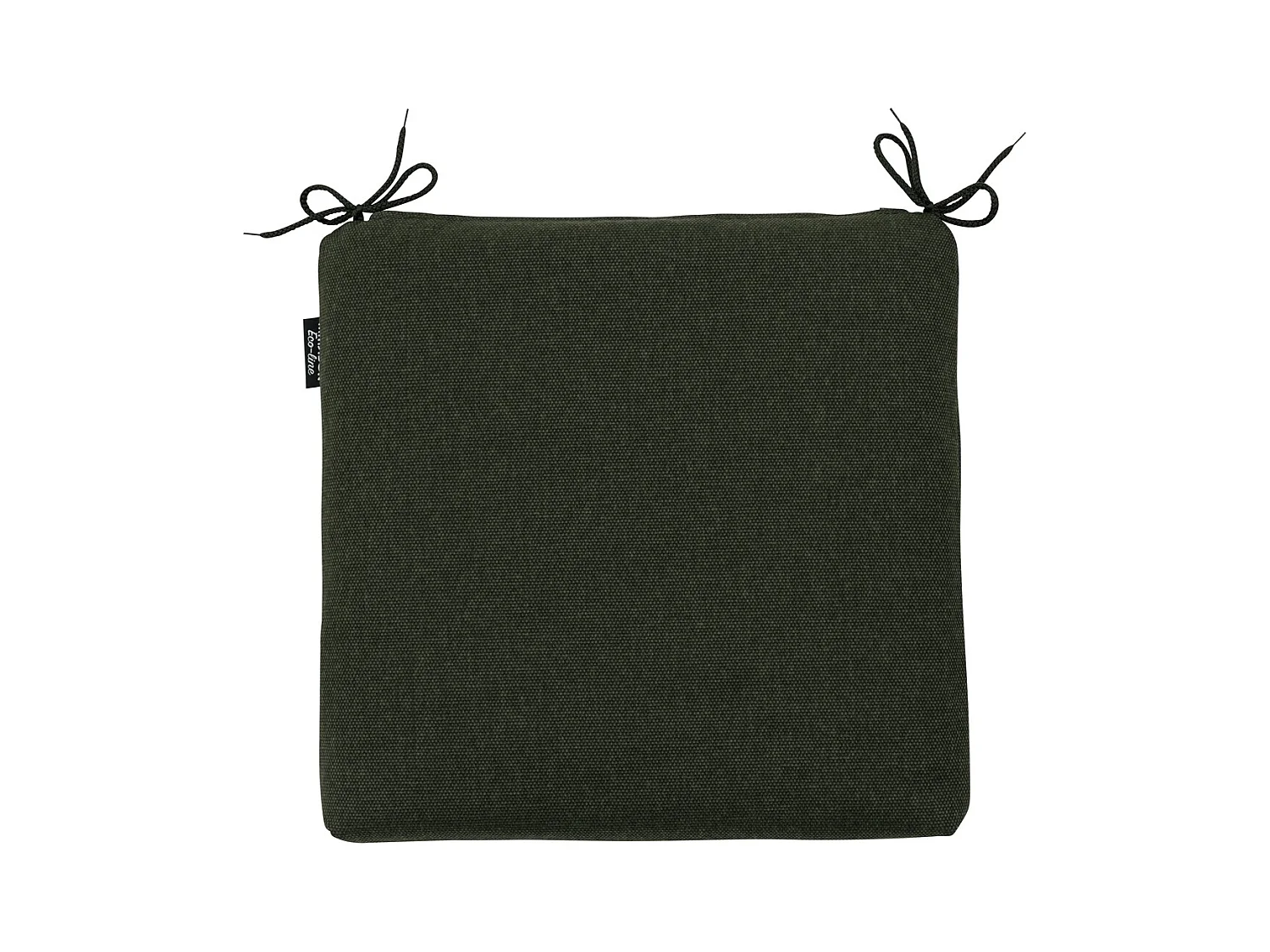 Coussin d'assise en toile verte éco+ - Environ 40x40 cm - Lot de 4