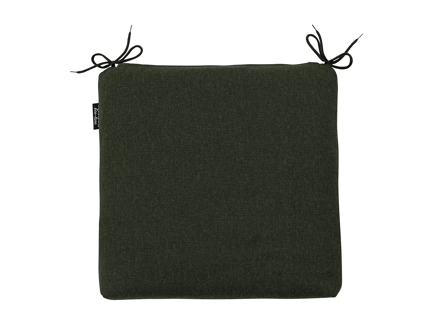 Coussin d'assise en toile verte éco+ - Environ 40x40 cm - Lot de 4
