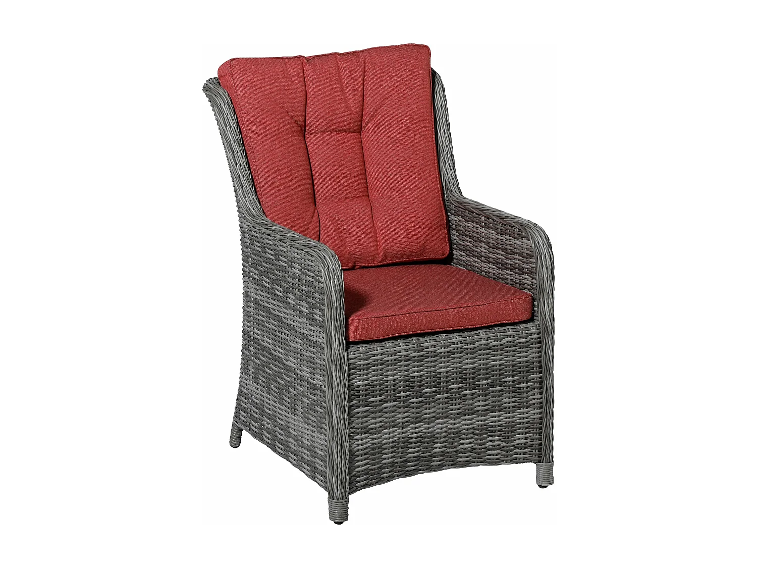 Wicker Dining Set Outdoor Manchester red - Ca. 95x46 cm