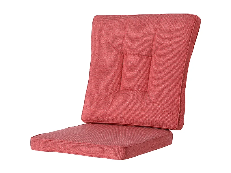 Ensemble de salle à manger d'extérieur en osier Manchester rouge - Env. 95 x 46 cm