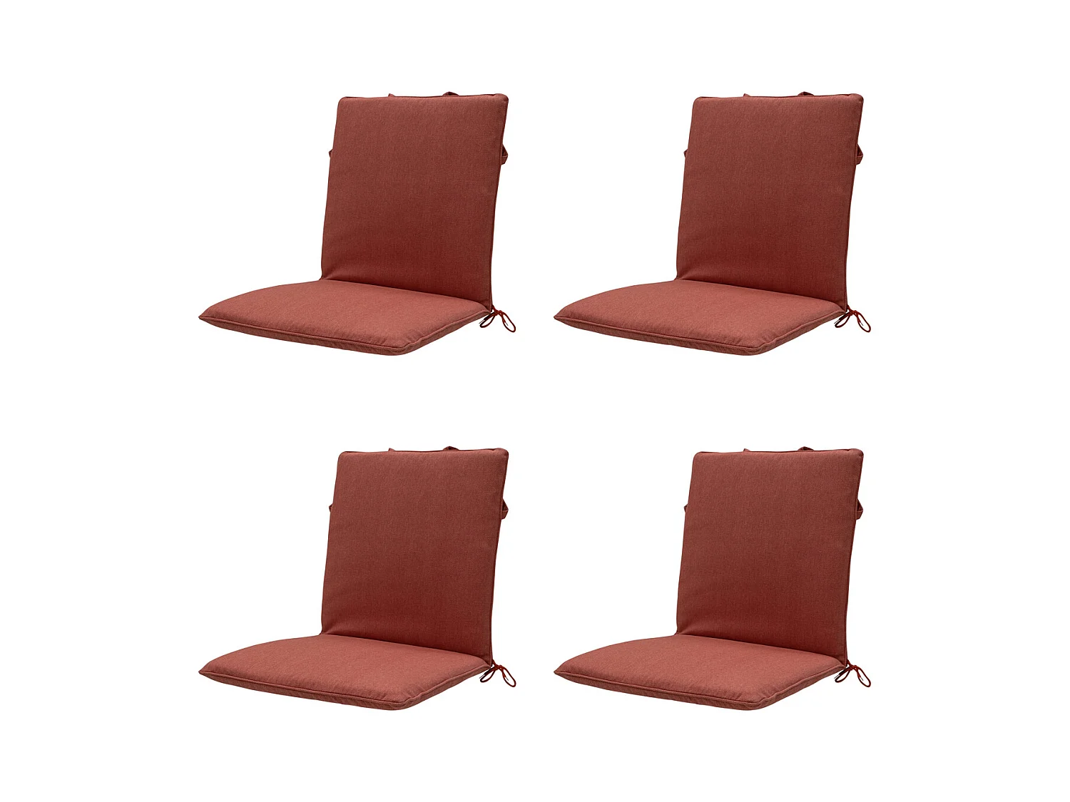 Coussin de chaise empilable Terra canvas eco+ - Environ 97 x 49 cm - Lot de 4