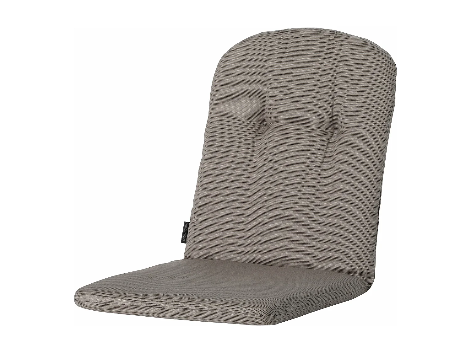 Coussin de fauteuil haut dossier côtelé couleur foie - Environ 96 x 45 cm - Lot de 4