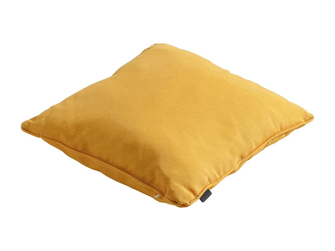 Coussin décoratif Panama doré brillant - Env. 60x60 cm - Lot de 4