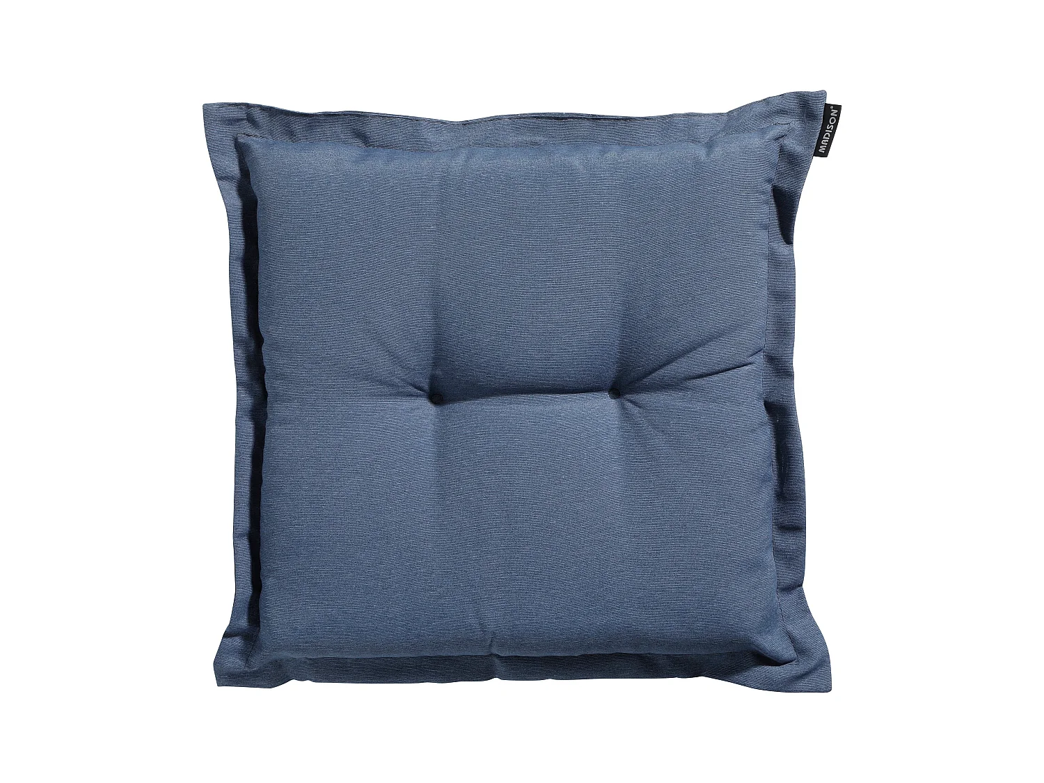 Coussin d'assise Panama bleu saphir - Environ 50 x 50 cm - Lot de 4