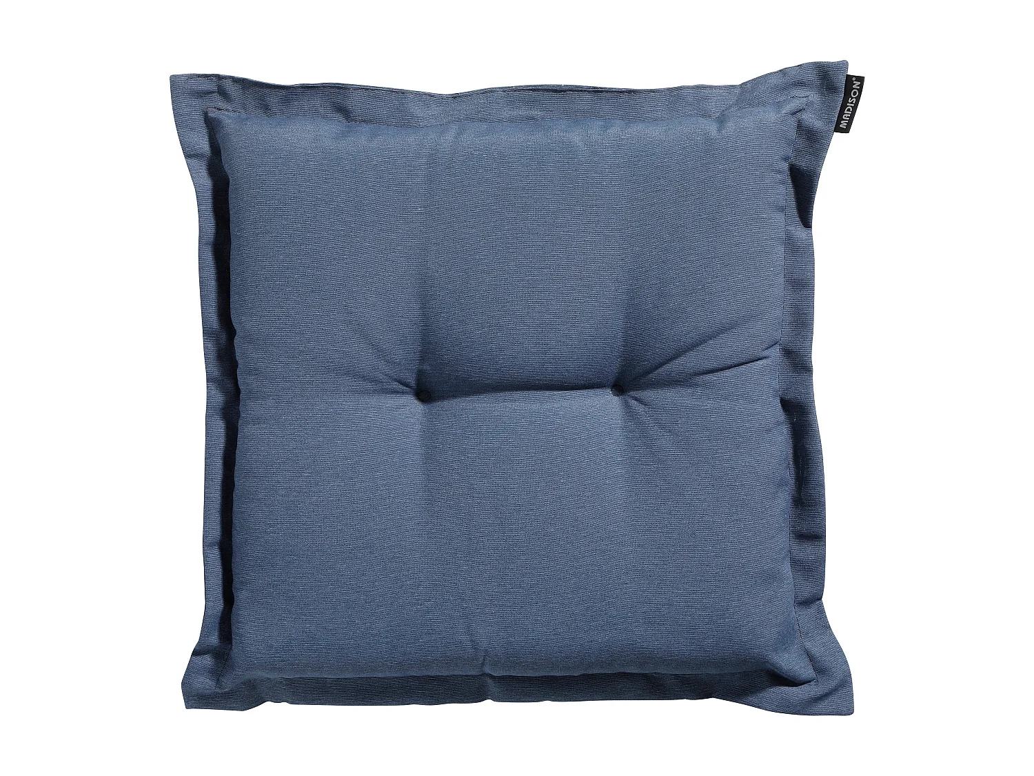 Coussin d'assise Panama bleu saphir - Environ 50 x 50 cm - Lot de 4