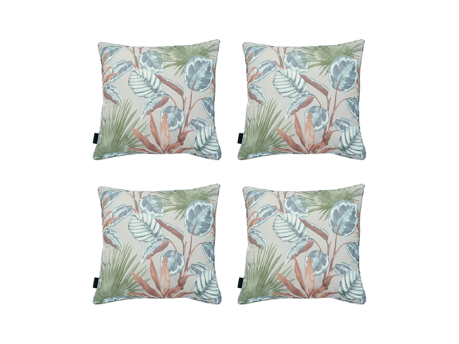 Coussin décoratif Cala naturel - Environ 50x50 cm - Lot de 4