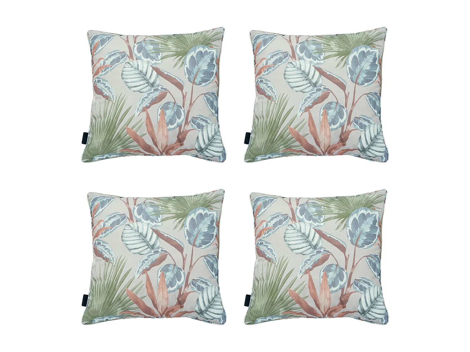 Coussin décoratif Cala naturel - Environ 50x50 cm - Lot de 4