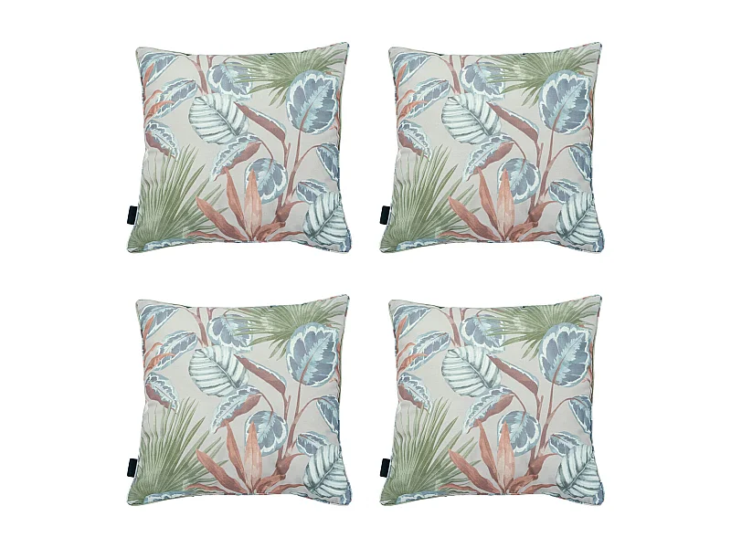 Coussin décoratif Cala naturel - Environ 50x50 cm - Lot de 4