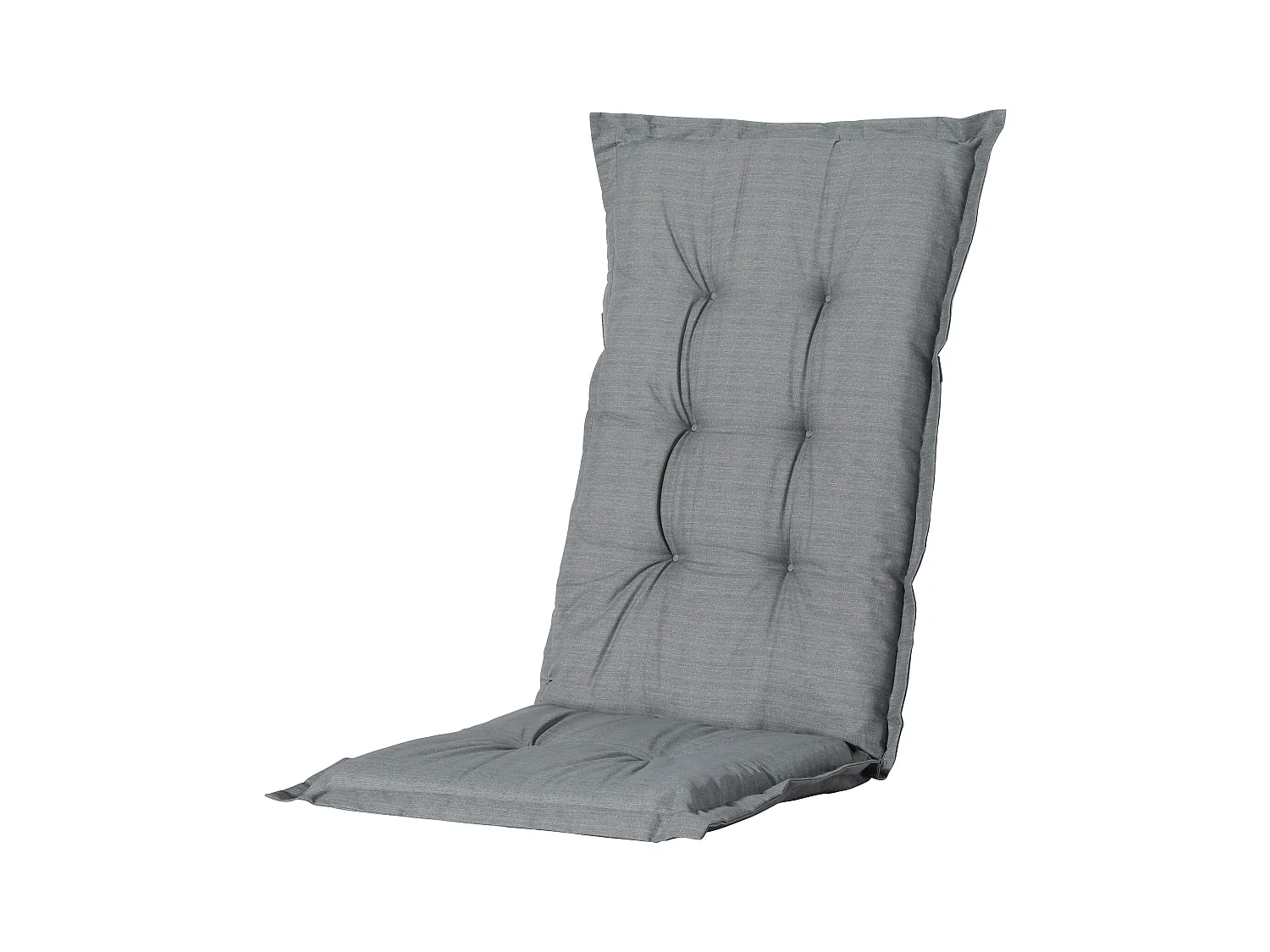 Coussin de chaise de jardin Low Back Basic gris - Environ 105 x 50 cm - Lot de 4