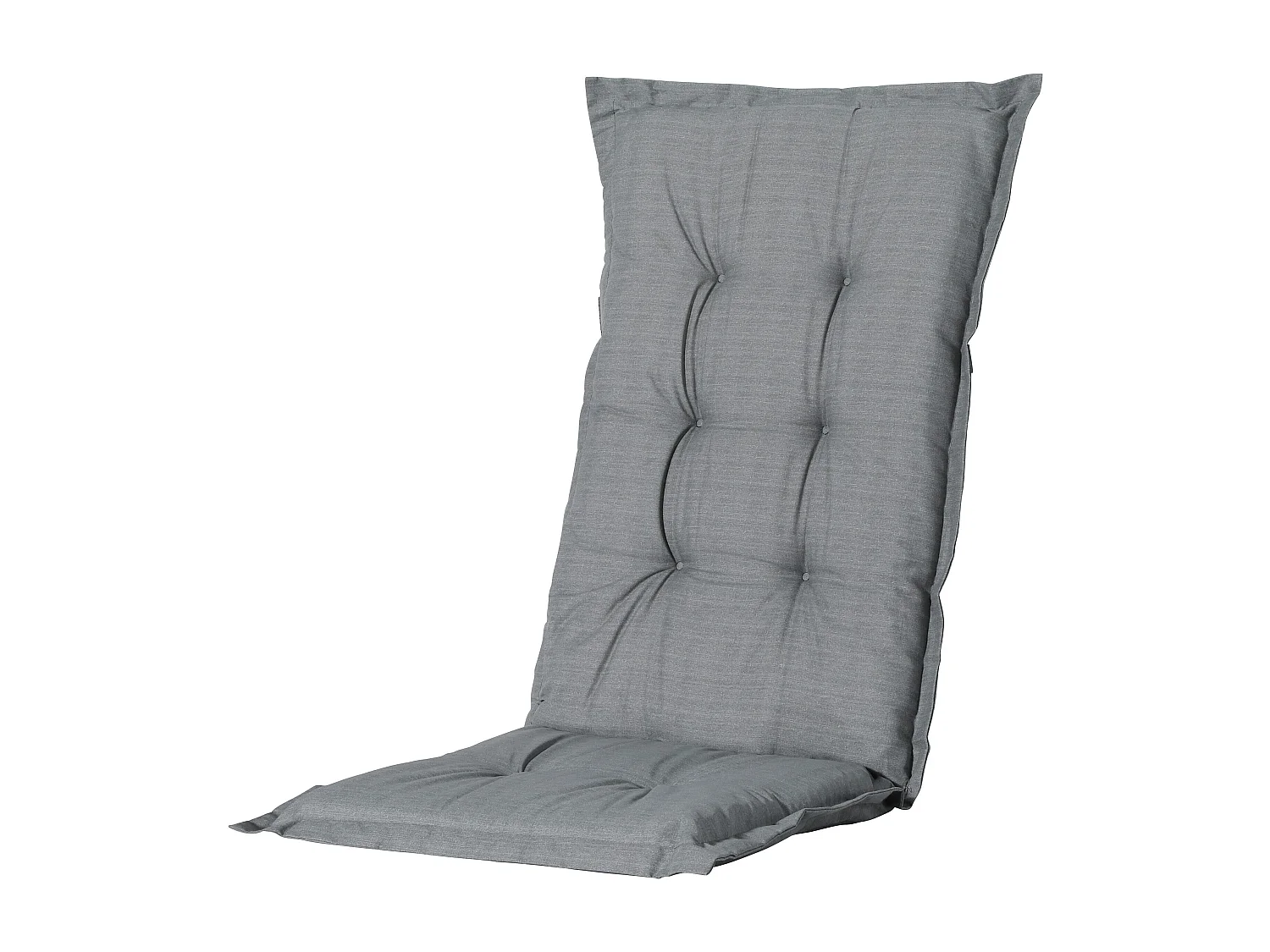 Coussin de chaise de jardin Low Back Basic gris - Environ 105 x 50 cm - Lot de 4