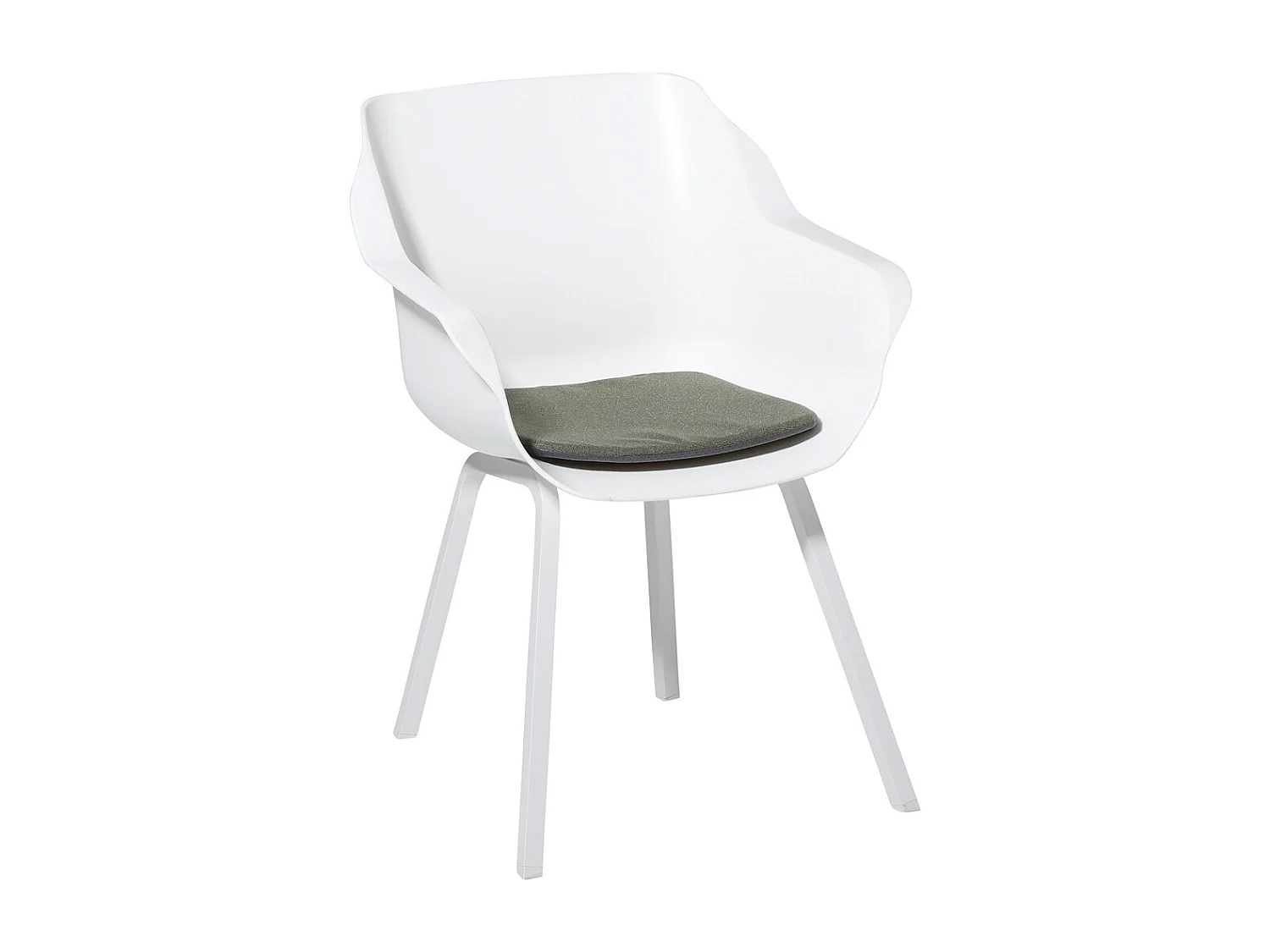 Coussin d'assise Manchester vert - Environ 40 x 40 cm - Lot de 4