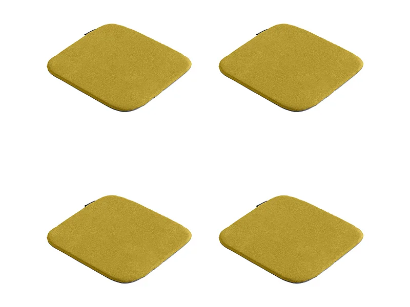 Zitkussen Panama mustard - Ca. 40x40 cm - Set van 4