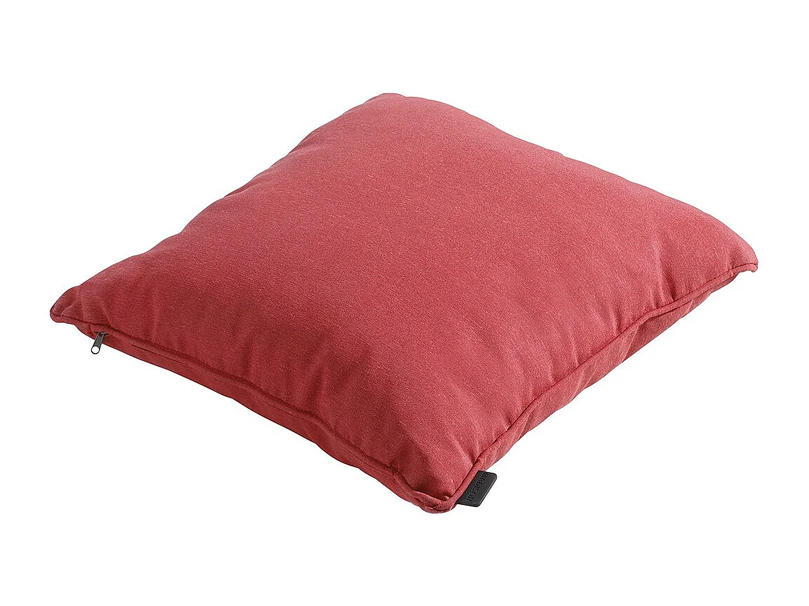 Coussin décoratif Panama rouge brique - Env. 45x45 cm - Lot de 4