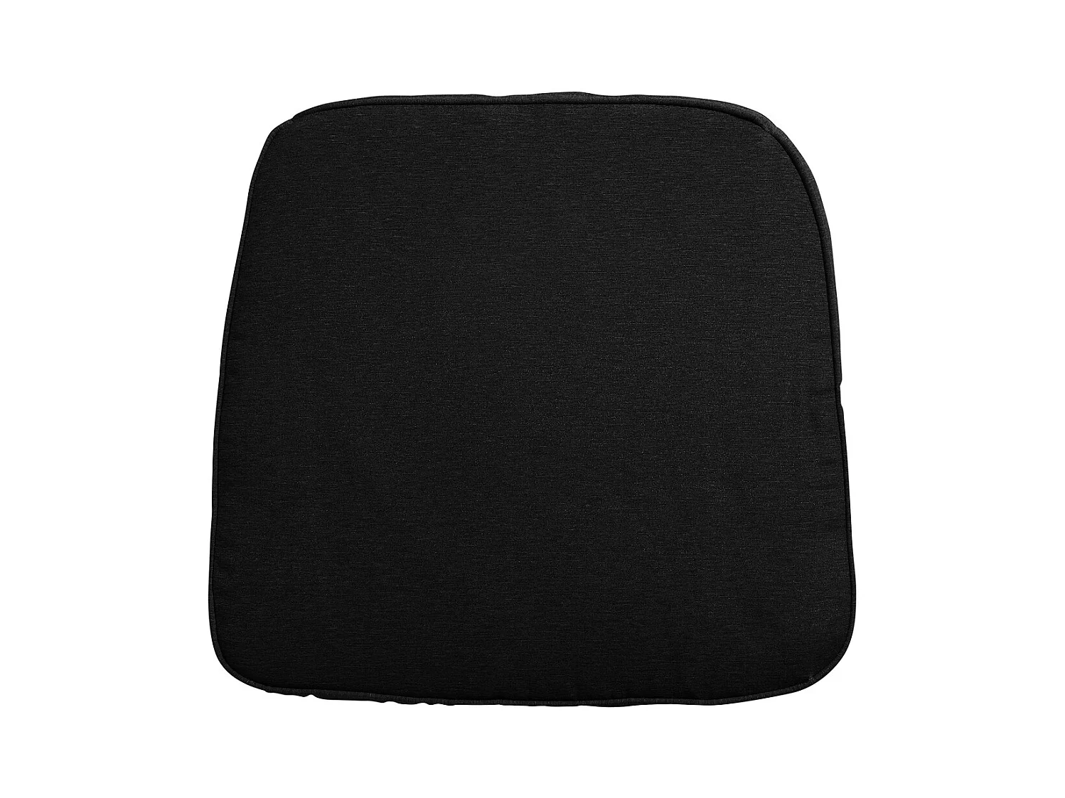 Coussin d'assise en osier Panama noir - Environ 48 x 48 cm - Lot de 4