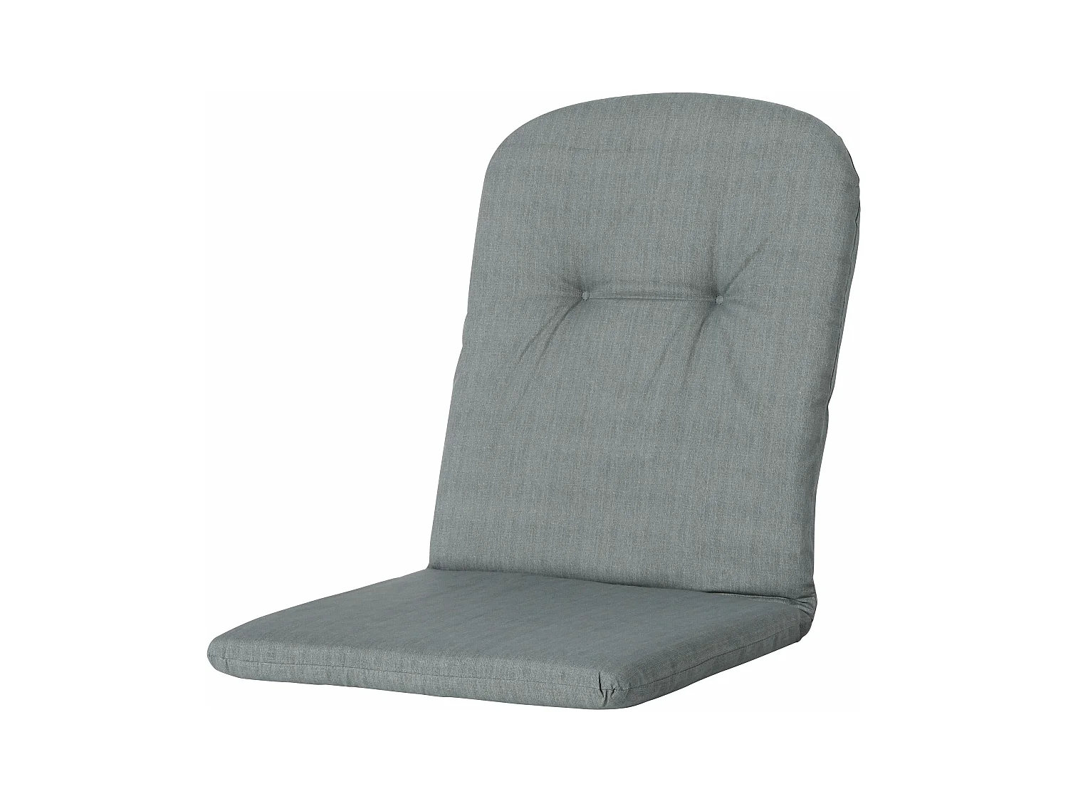 Coussin de fauteuil haut dossier Basic gris - Environ 96 x 45 cm - Lot de 4
