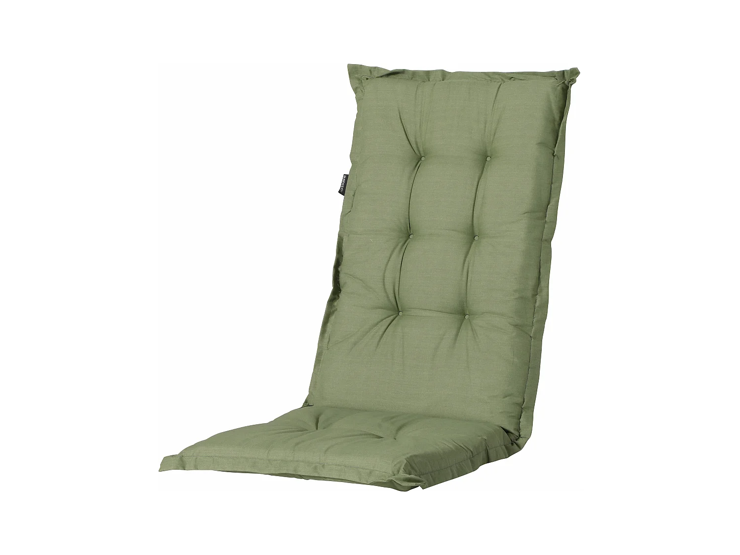Coussin de chaise de jardin Low Back Basic vert - Environ 105 x 50 cm - Lot de 4