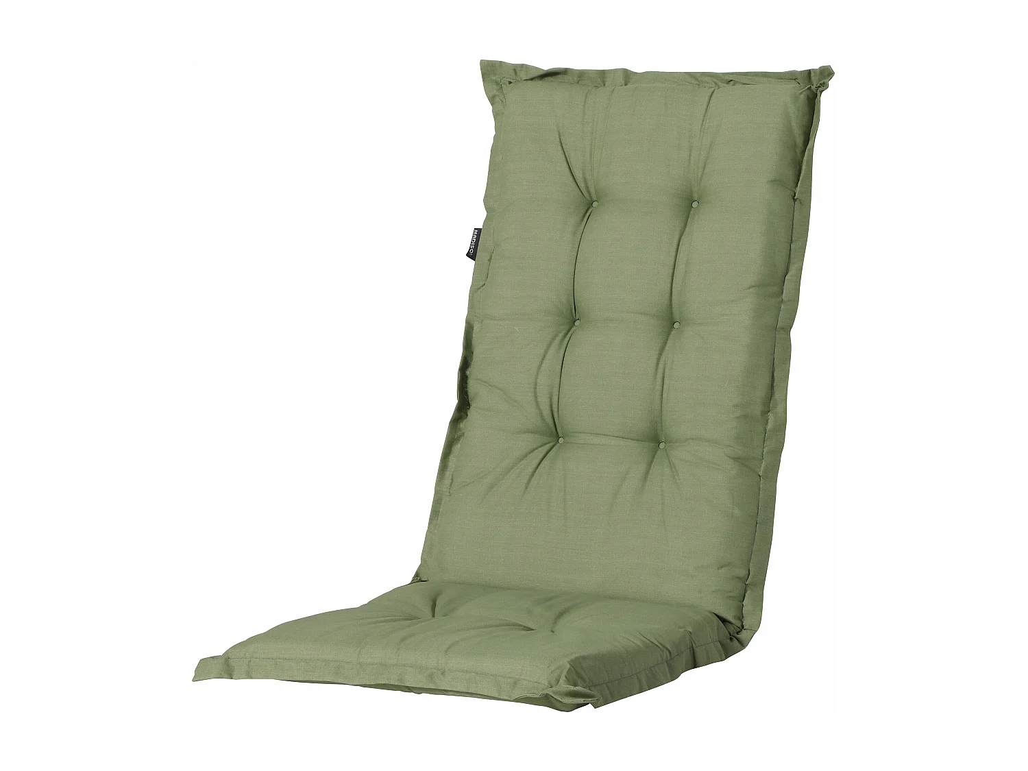 Coussin de chaise de jardin Low Back Basic vert - Environ 105 x 50 cm - Lot de 4
