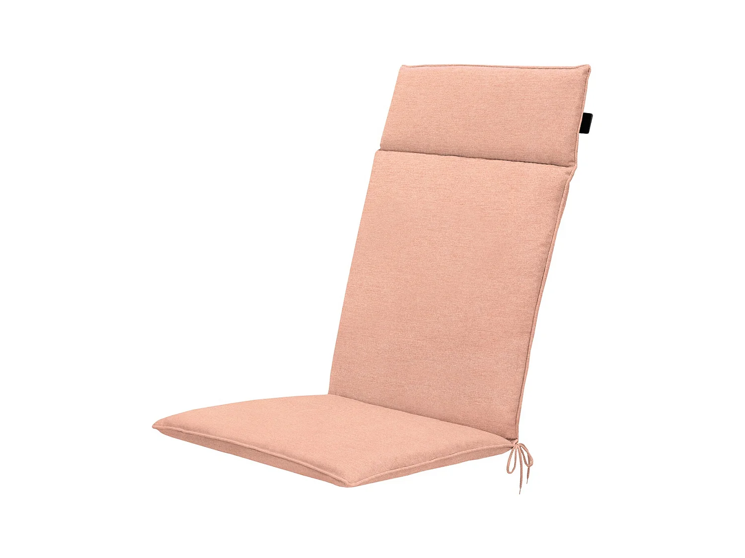 Coussin de chaise de jardin dossier haut Naples saumon - Environ 120 x 50 cm - Lot de 4