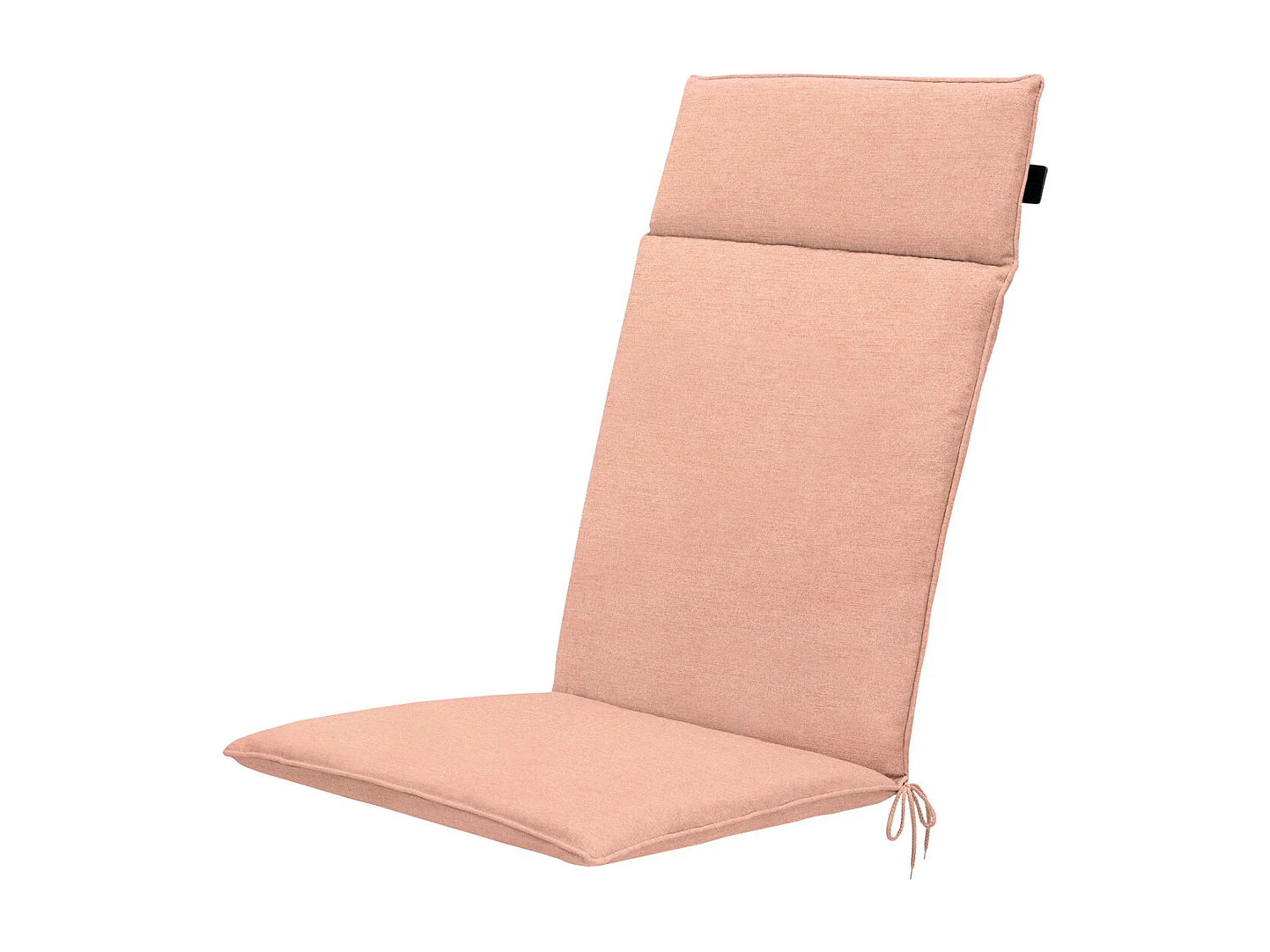 Coussin de chaise de jardin dossier haut Naples saumon - Environ 120 x 50 cm - Lot de 4