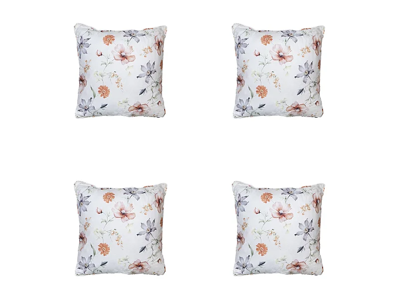 Coussin décoratif Florina naturel - Environ 50x50 cm - Lot de 4