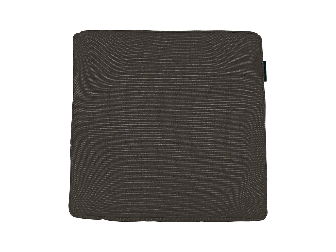 Coussin d'assise en toile éco+ gris foncé - Environ 40 x 40 cm - Lot de 4