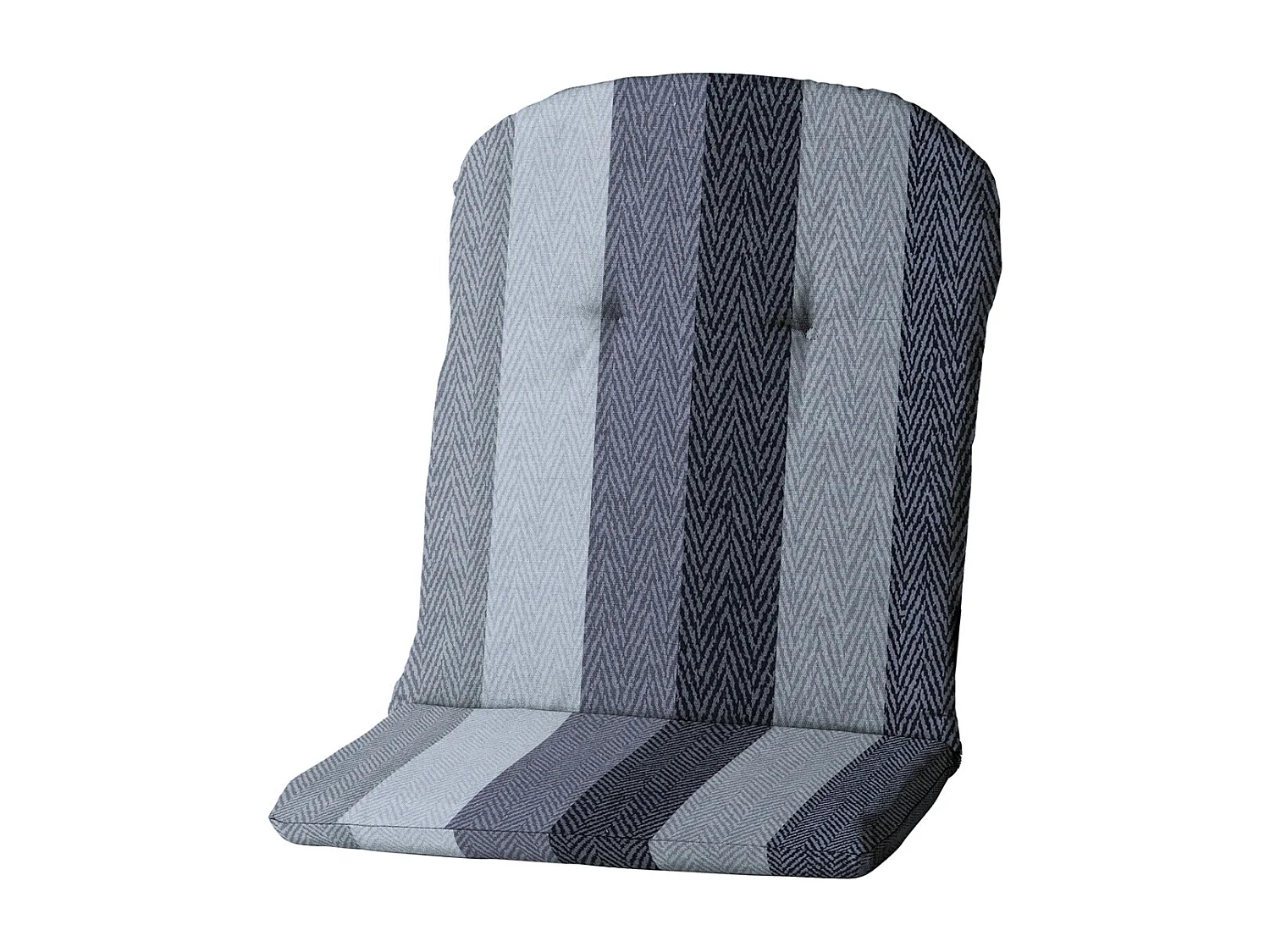 Coussin de siège baquet dossier haut Victoria gris - Env. 96x45 cm - Lot de 4