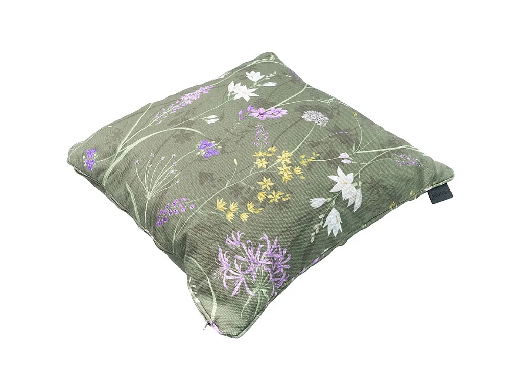 Cojín decorativo Donna lona verde eco+ - Aprox. 50x50 cm - Juego de 4