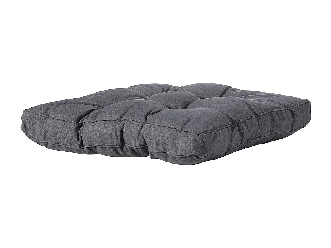 Coussin d'assise Florance Panama gris - Environ 73 x 73 cm - Lot de 2