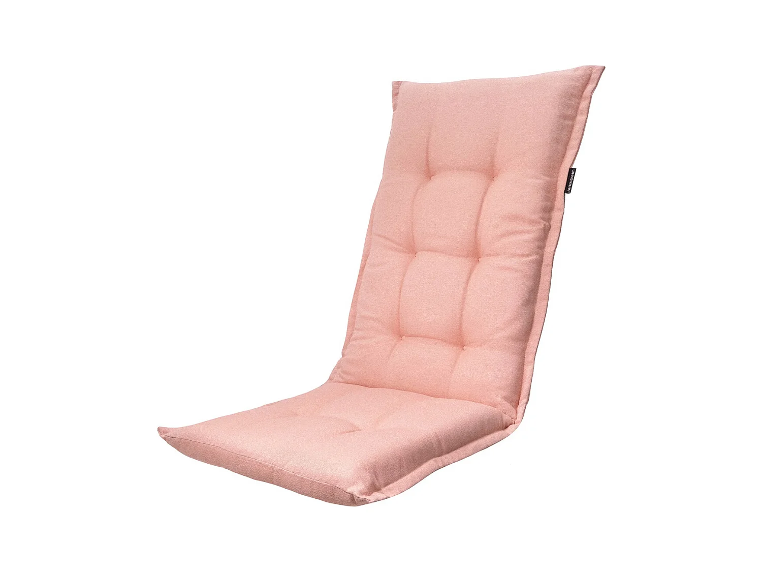 Coussin de chaise de jardin dossier haut Naples saumon - Environ 123 x 50 cm - Lot de 4