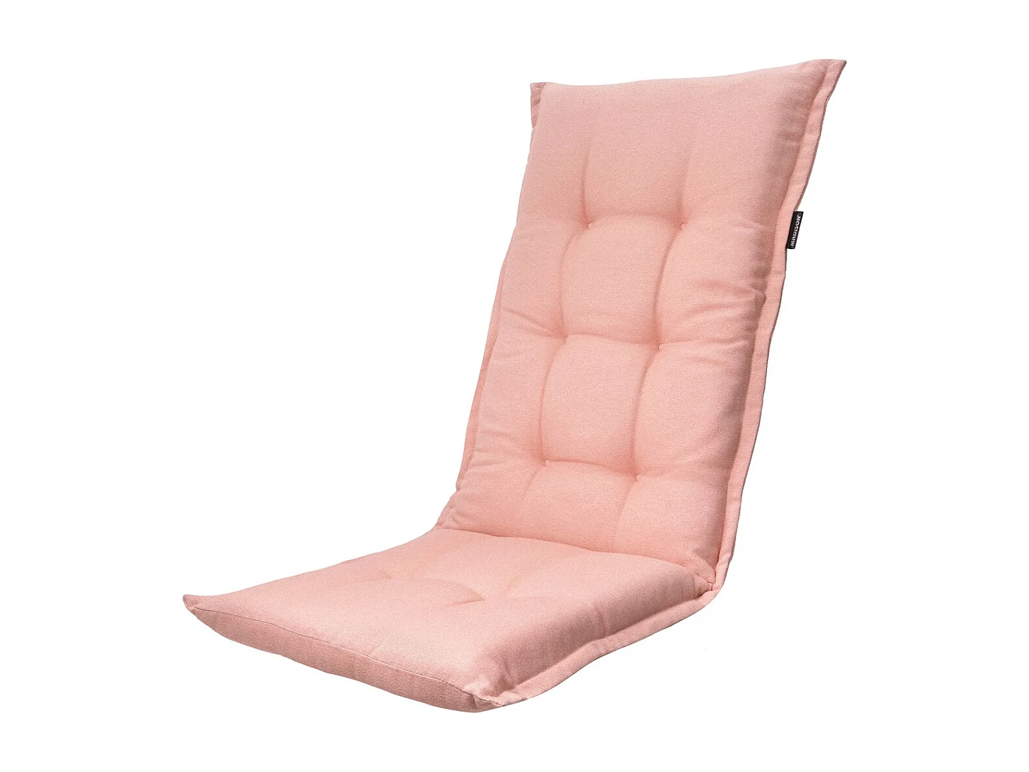 Coussin de chaise de jardin dossier haut Naples saumon - Environ 123 x 50 cm - Lot de 4