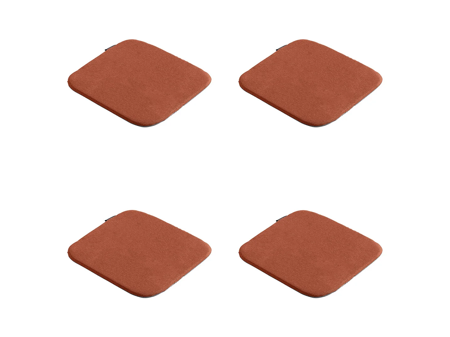 Coussin d'assise Panama Terra - Environ 40x40 cm - Lot de 4