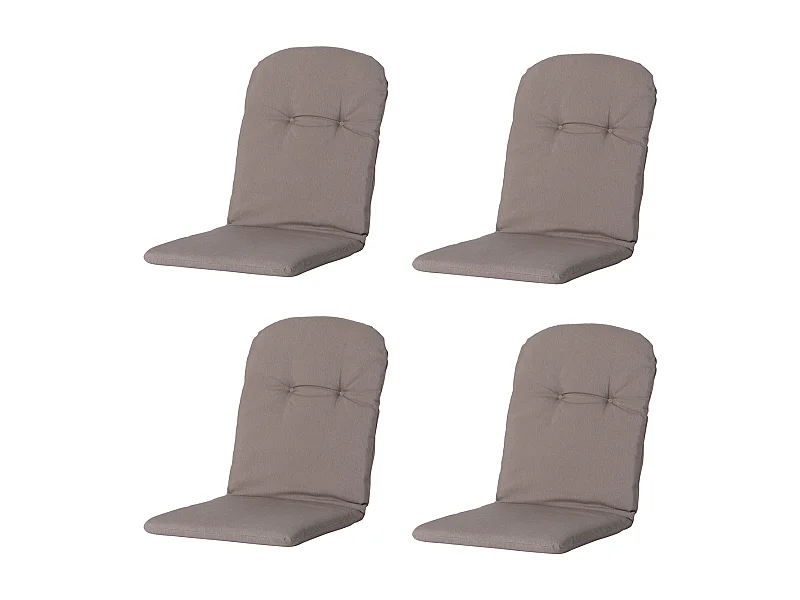 Tub Chair Kissen High Back Panama Jute - Ca. 96x45 cm - 4er Set