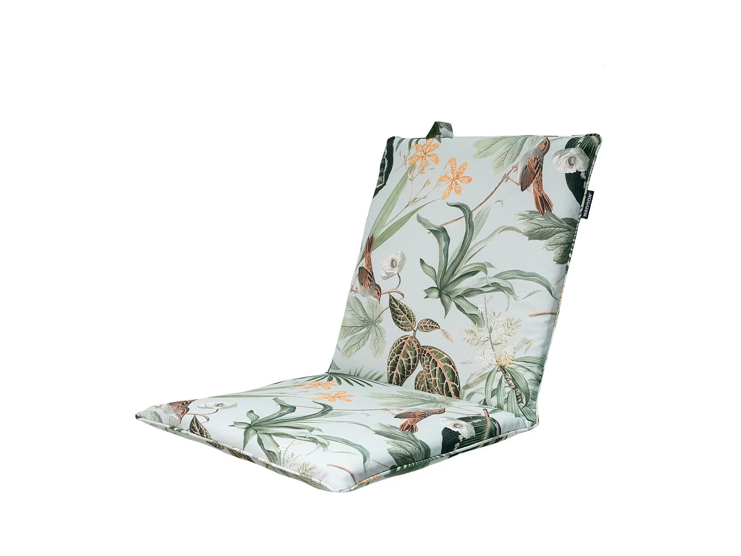 Galette de chaise empilable vert Grasse - Env. 97x49 cm - Lot de 4