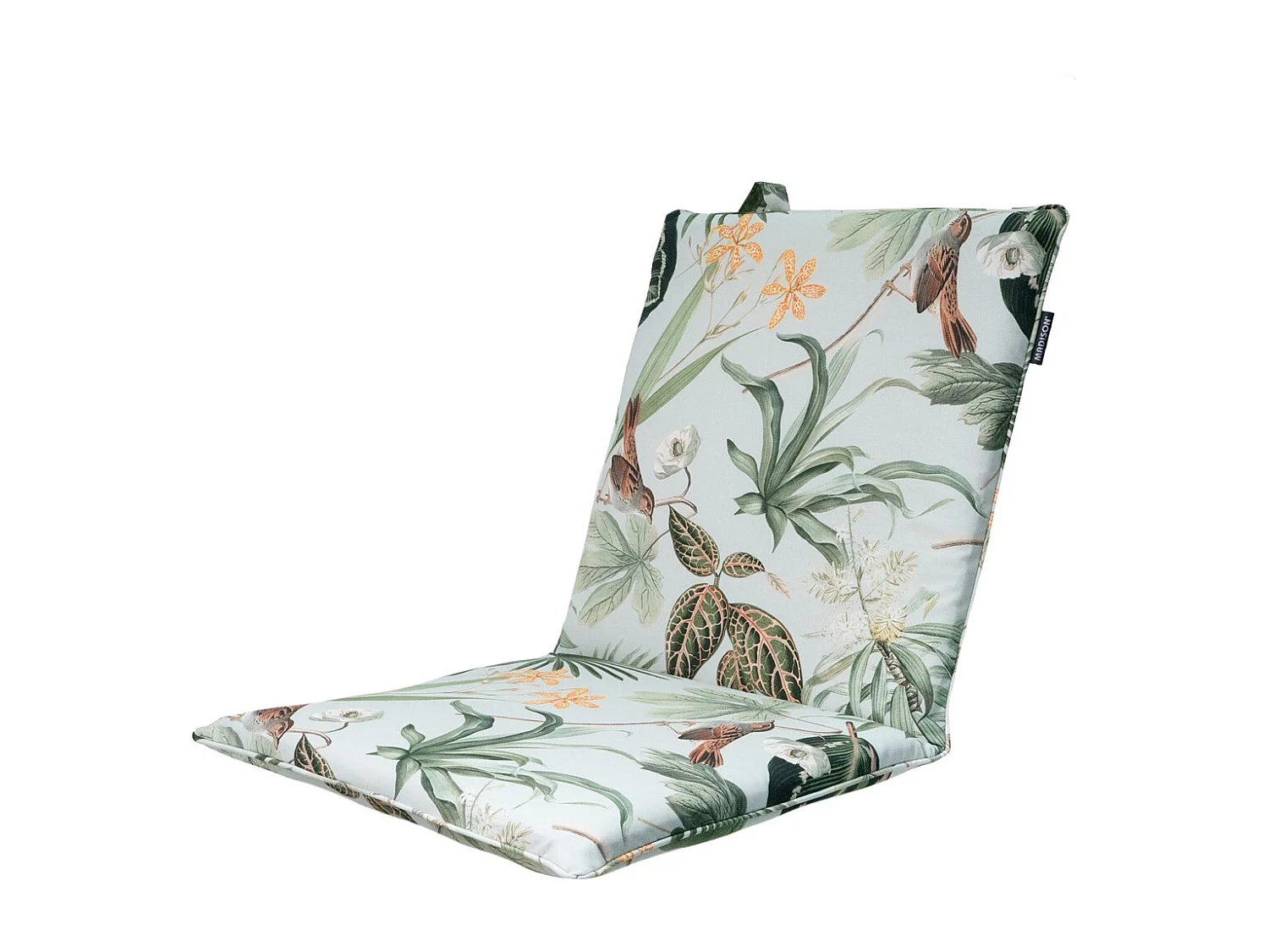 Galette de chaise empilable vert Grasse - Env. 97x49 cm - Lot de 4