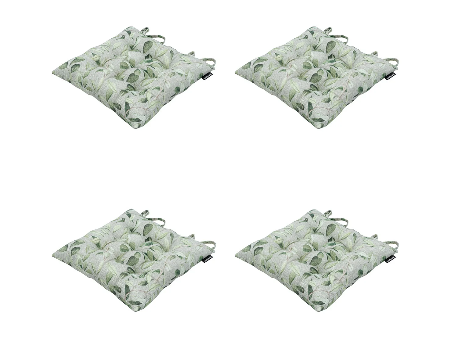 Coussin d'assise Tuscany Diez - Environ 46x46 cm - Lot de 4