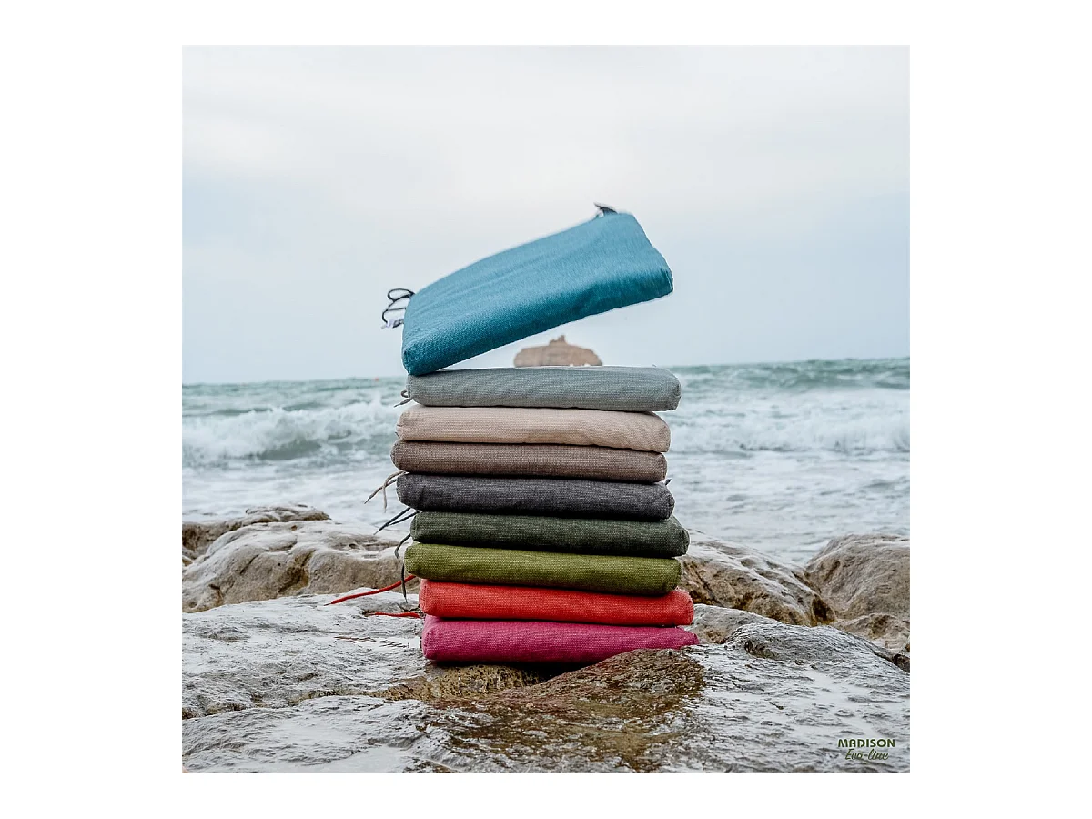 Gartenstuhlkissen High Back Sea Blue Canvas Eco+ - Ca. 120x50 cm - 4er Set