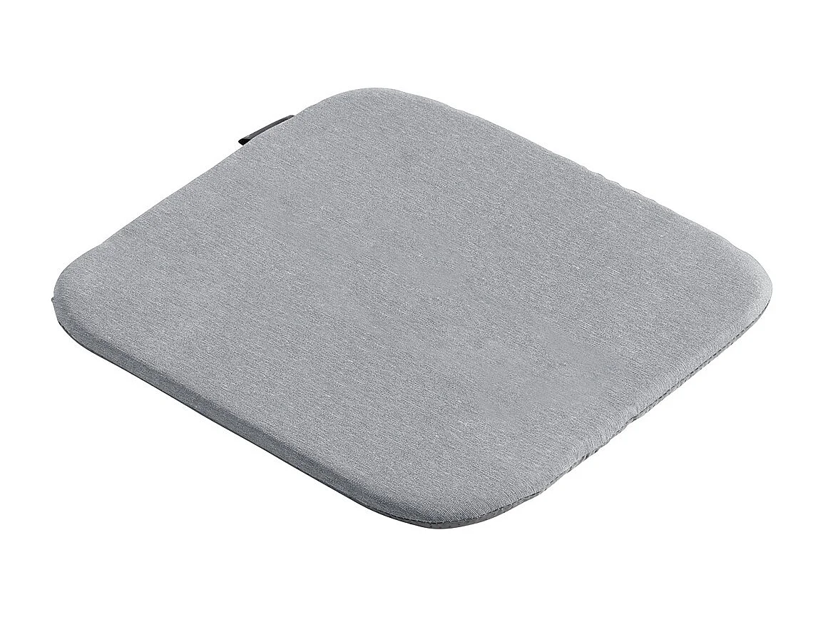 Coussin d'assise Panama gris clair - Environ 40 x 40 cm - Lot de 4