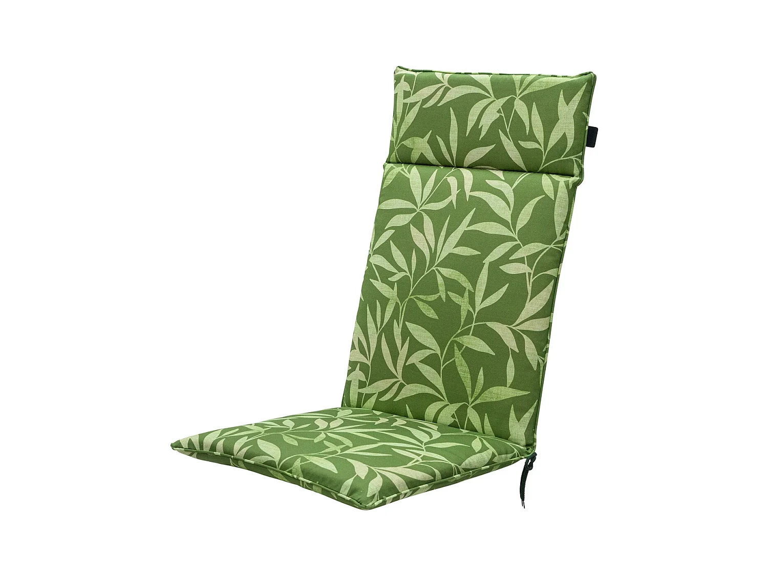 Coussin de chaise de jardin à dossier haut Fergus vert - Environ 120 x 50 cm - Lot de 4