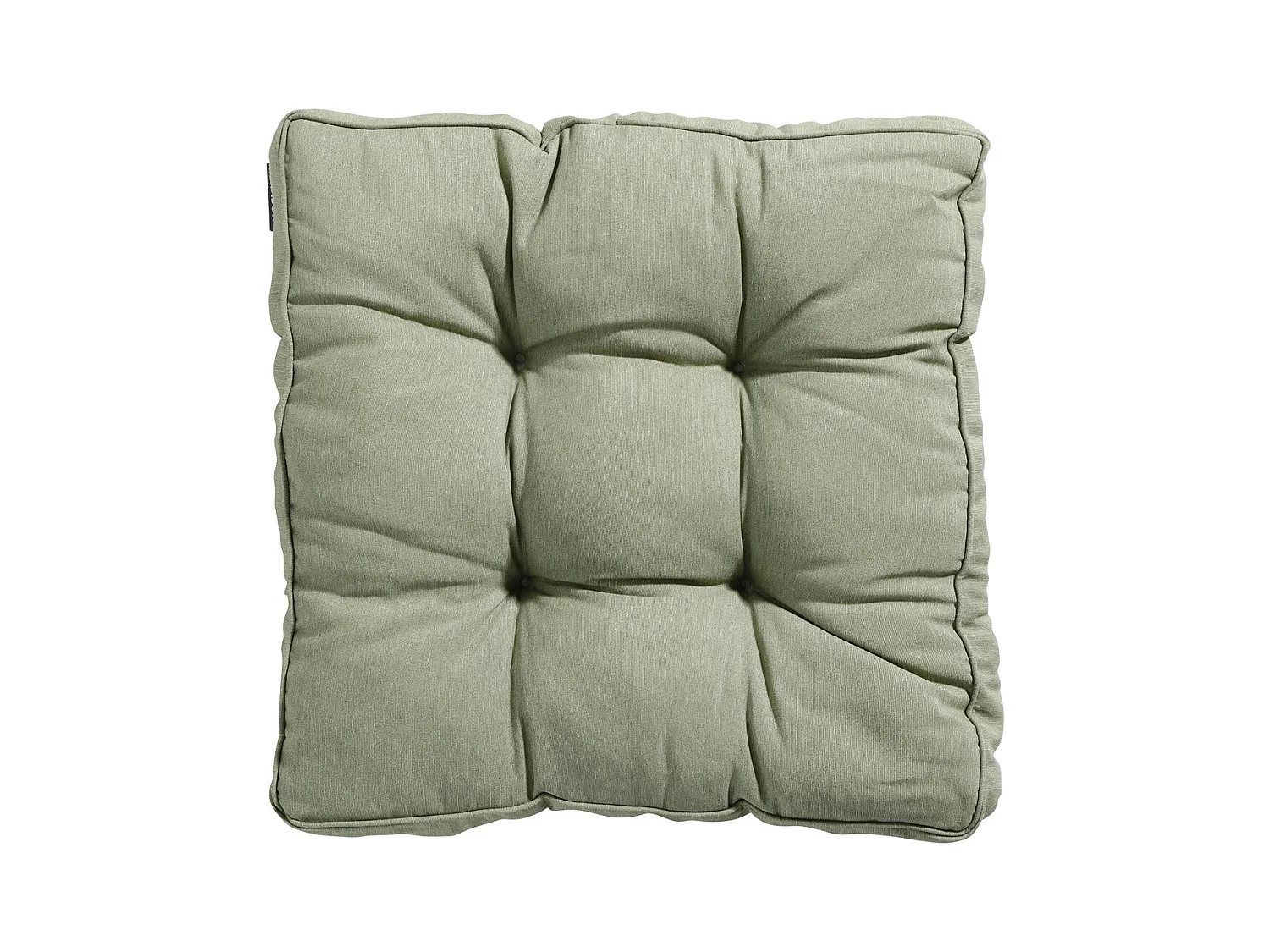Coussin d'assise Florance Panama sauge - Env. 47x47 cm - Lot de 4