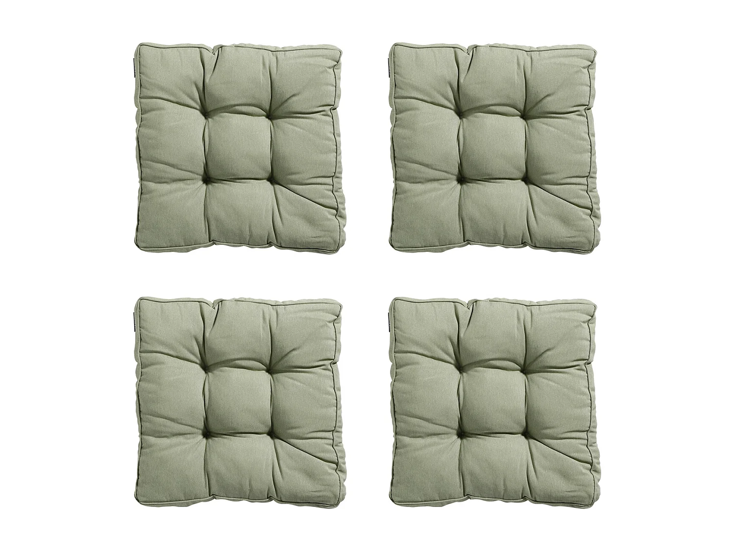 Sitzkissen Florance Panama Salbei - Ca. 47x47 cm - 4er Set