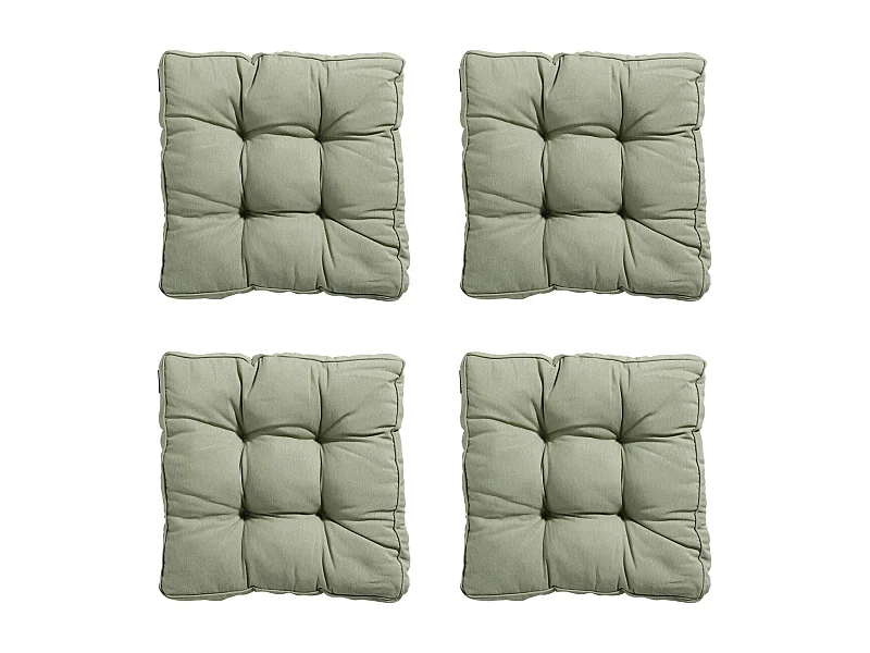 Sitzkissen Florance Panama Salbei - Ca. 47x47 cm - 4er Set