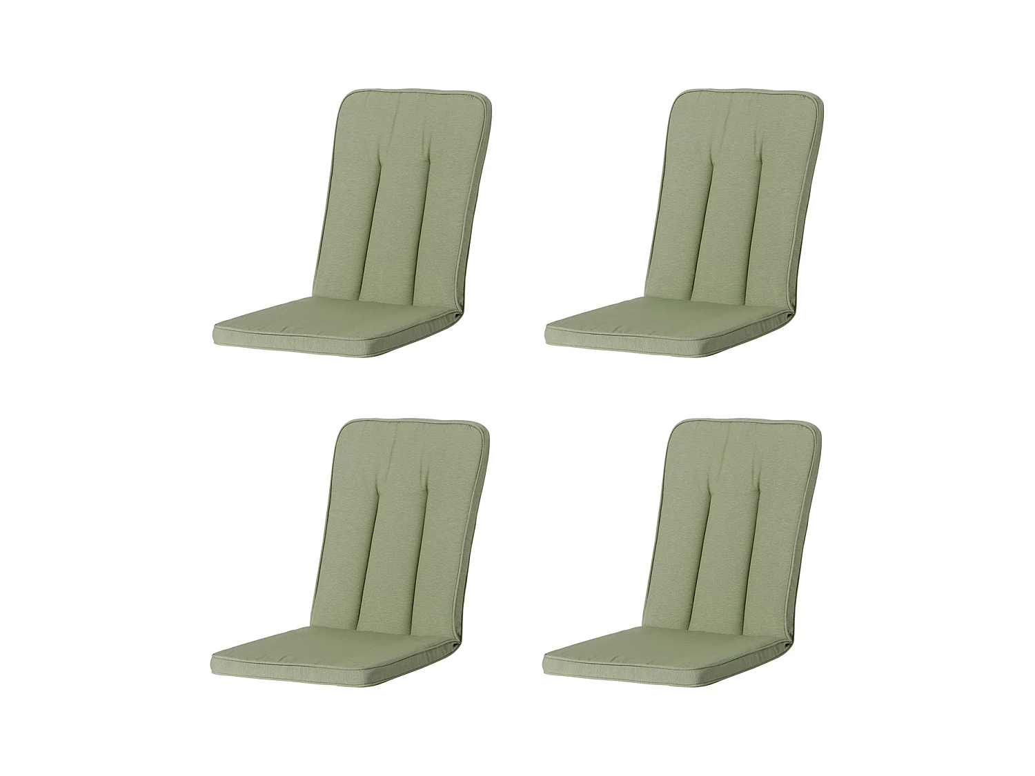 Coussin de jardin Exelsior/Primero/Balero Panama sauge - Env. 110x48 cm - Lot de 4
